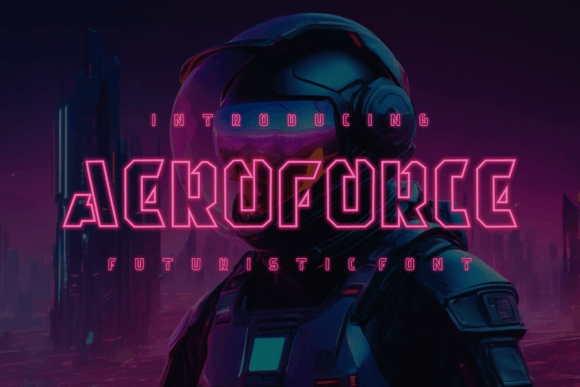 Aeroforce: A Futuristic Display Font for Editorial Layouts