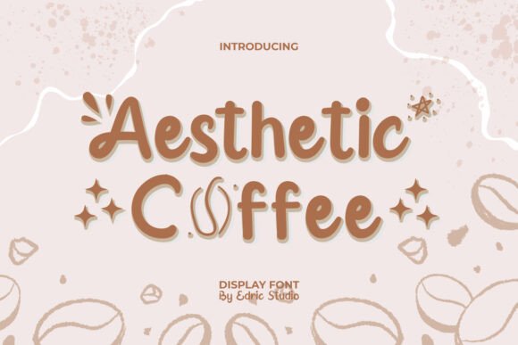 Aesthetic Coffee Font: A Playful Display Typeface for Editorial Design