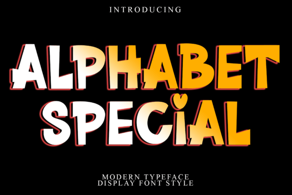 Alphabet Special: A Playful Display Font for Your Brand