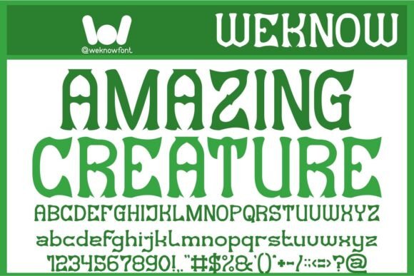 Amazing Creature: A Modern Gothic Display Font for Bold Design