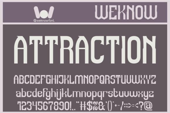Attraction Display Font for Handmade Product Branding