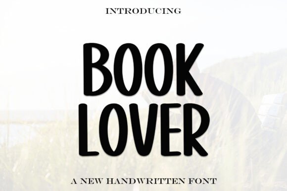 Book Lover Font for Handmade Products and Cozy Branding