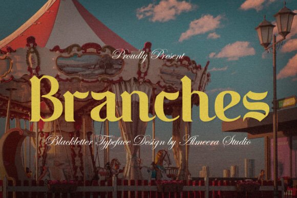 Branches Blackletter Font: A Display Typeface for Digital Branding