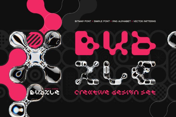 Bubzle Font: A Playful Display Typeface for Creative Branding