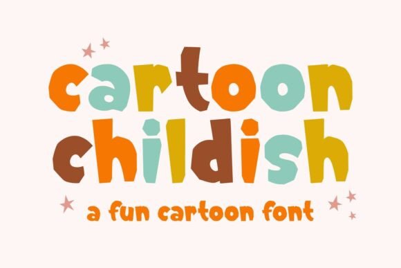 Cartoon Childish: A Playful Display Font for Editorial Design