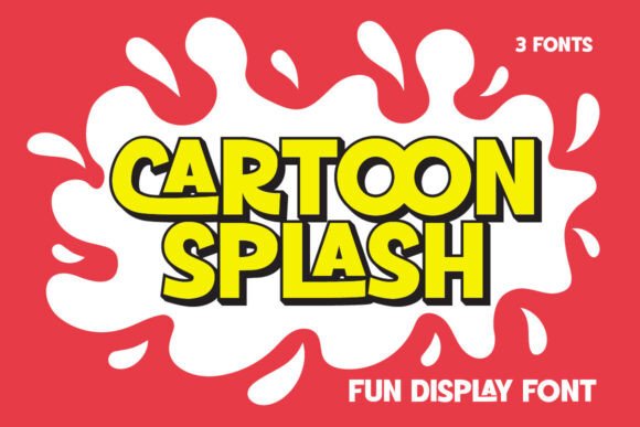 Cartoon Splash: A Playful Display Font for Editorial Design