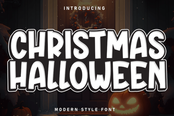 Christmas Halloween: A Handwritten Display Font for Editorial Design