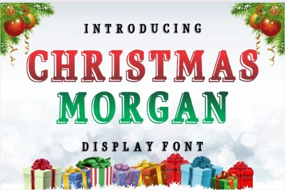 Christmas Morgan: A Snowy Display Font for Editorial Design