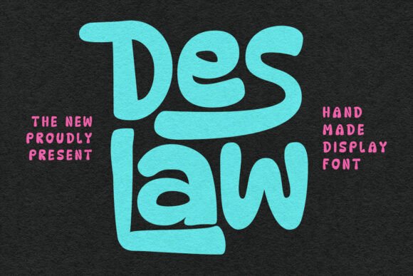 Deslaw Font: A Handmade Display Typeface for Editorial Storytelling