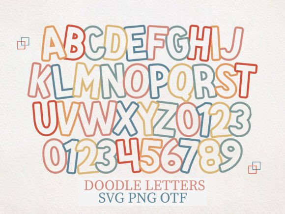 Doodle Letters: A Charming Display Font for Crafters and Sellers