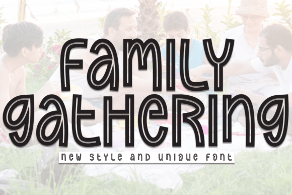Family Gathering: A Display Font for Editorial Design and Branded Content