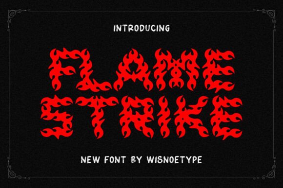 Flame Strike: A Bold Display Font for Small Business Branding