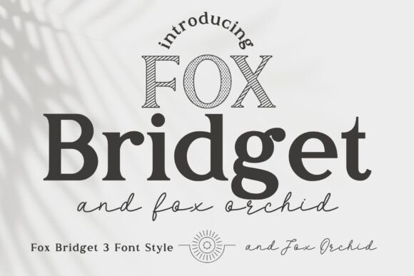 Fox Bridget and Fox Orchid: Display Font Duo for Modern Web Design