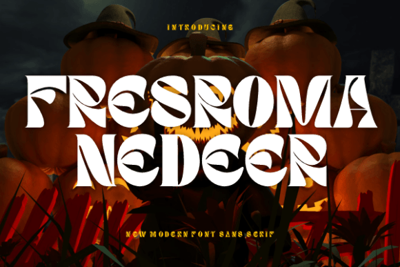 Fresroma Nedeer: A Bold Display Font for Handmade Products and Branding