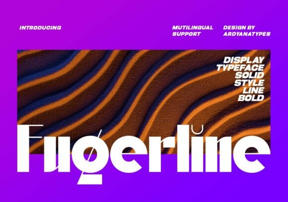 Fugerline Display Typeface for Modern Web and UI Design