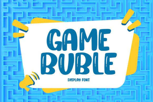 Game Buble Font for Playful Brand Designs