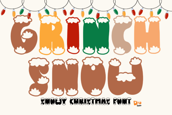 Grinch Snow: A Blithe & Impish Display Font for Winter Campaigns