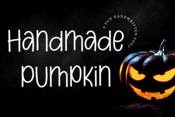 Handmade Pumpkin Font for Web Design Projects