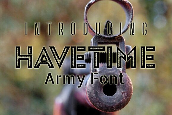 Havetime: A Stencil Font That Gives Small Business Branding an Edge