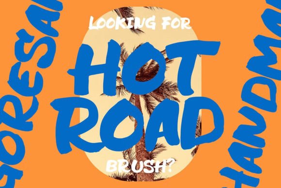 Hot Road Brush for Editorial Design and Publication Layouts