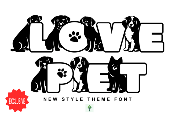 Love Pet Display Font for Whimsical Branding Projects
