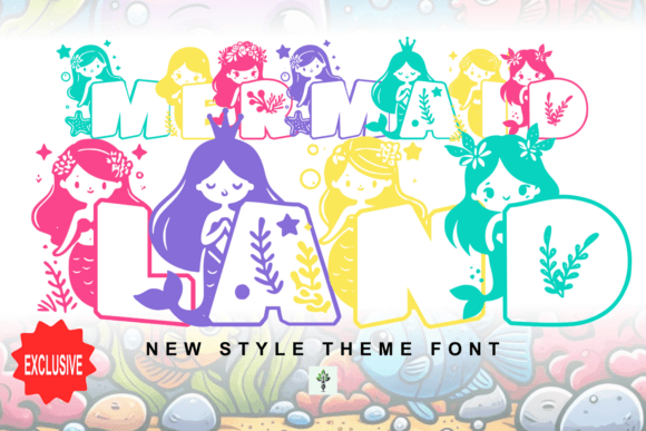 Mermaid Land: A Whimsical Display Font for Branding