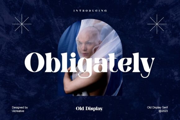 Obligately Display Font for Elegant Craft Projects and Branding