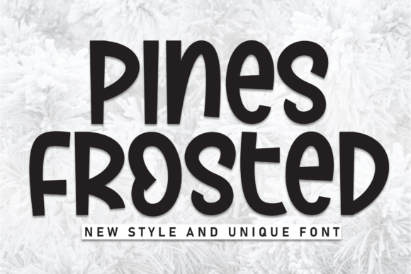 Pines Frosted: A Handwritten Display Font for Warm Wedding Branding