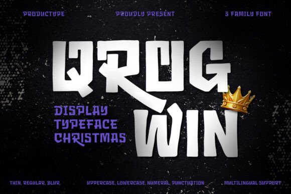 Qrog Win: A Playful Display Font for Holiday Editorial Design