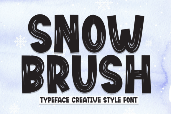 Snow Brush: A Hand-Painted Display Font for Bold Designs