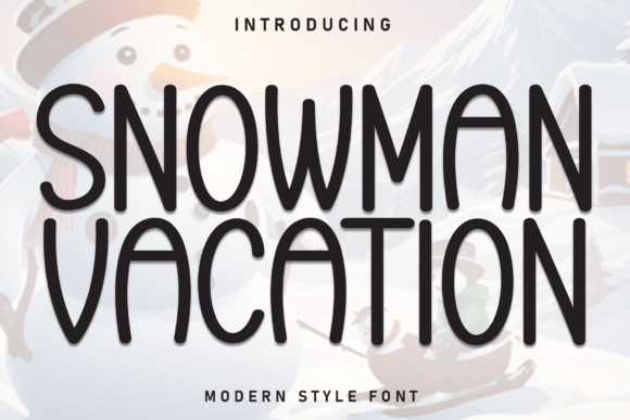 Snowman Vacation: A Playful Handwritten Font for Cozy Holiday Campaigns