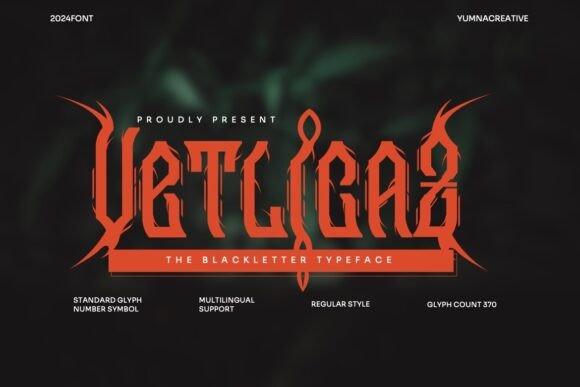 Testing Vetlicaz Blackletter Font for Web Design Projects