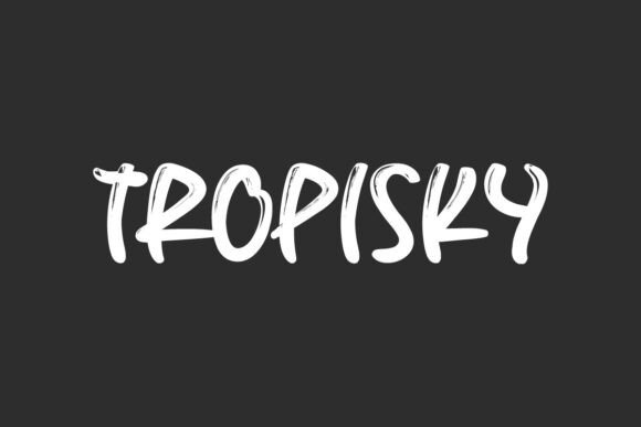 Tropisky for Editorial Design: A Display Font with Handwritten Charm