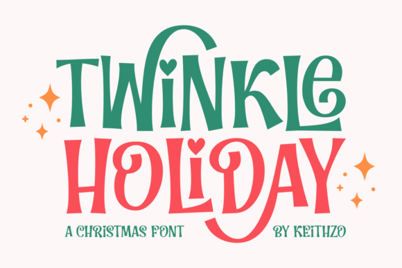 Twinkle Holiday: A Handcrafted Display Font for Festive Makes