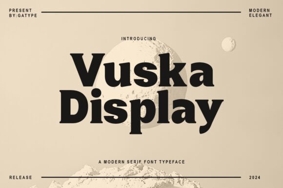 Vuska Display: A Modern Display Font for Crafters and Sellers
