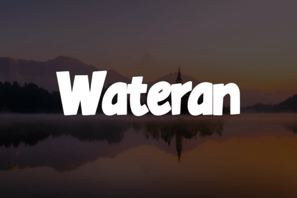 Wateran: A Display Typeface for Fashion-Forward Marketing
