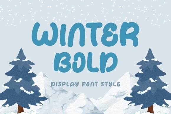 Winter Bold Display Font for Seasonal Campaigns and Brand Headlines