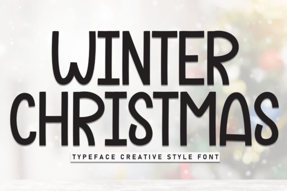 Winter Christmas Font for Standout Campaign Designs