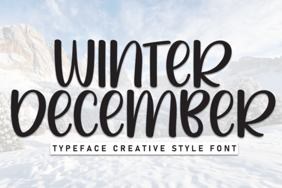 Winter December: A Handcrafted Display Font for Whimsical Branding