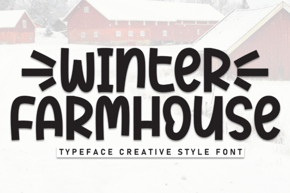 Winter Farmhouse Handwritten Font for Small Business Branding