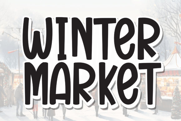Winter Market Display Font for Editorial Design and Branding